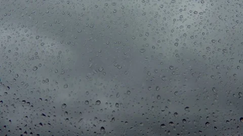 Rain drops on the glass Stock Footage 75896622
