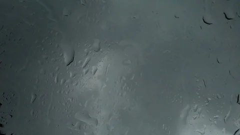 Rain Drops On A Glass Stock Footage 80691824