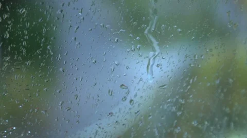 Rain drops on the glass Stock-Footage 81232663