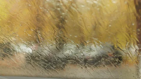 Rain drops on the glass Stock Footage 141339834