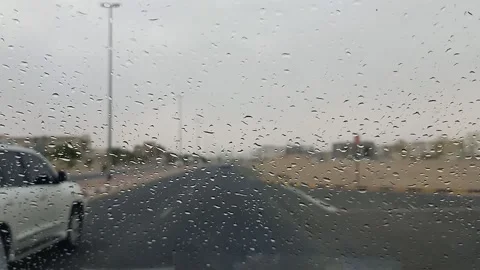 Rain drops on the glass Stock Footage 157420602