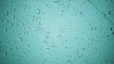 Rain drops on the glass Stockbeeldmateriaal 255626236