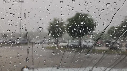 Rain Drops on Glass Stock Footage 271251244