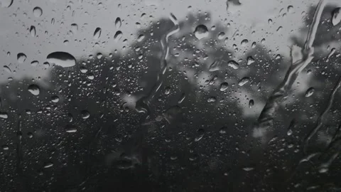 Rain Drops on Glass Stock Footage 274317166