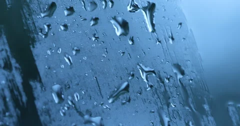 Rain Drops on the glass Stock Footage 280407700