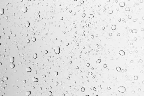 Rain drops on glass Stock Photos