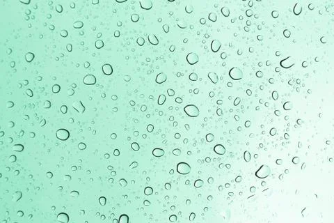 Rain drops on glass Stock Photos