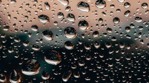 Rain drops on the glass Stock-Fotos