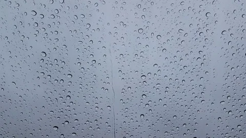 Rain Drops On Glass Timelapse Stock Footage 75460317