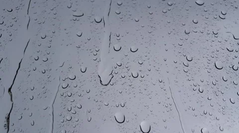 Rain drops on glass window Stock Footage 66215157