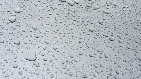 Rain drops on a gray background Stock Footage 61268950