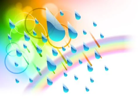 Rain drops Stock Illustration