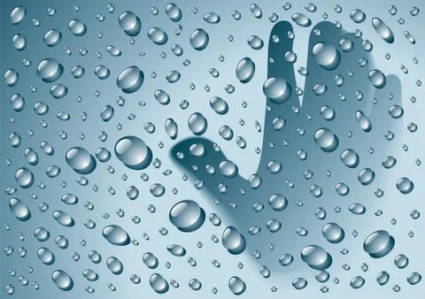 Rain drops Stock Illustration