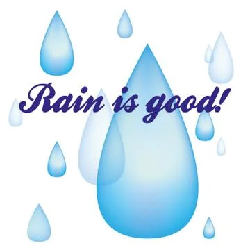 Rain drops image Stock Illustration