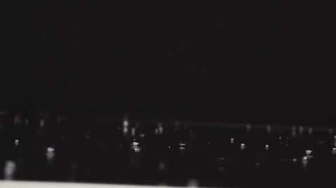 Rain Drops landing on a ledge, Super Slow Motion Stock Footage 43263754