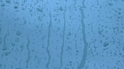 Rain drops on metal Stock Footage 100553631