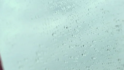 Rain drops on mirror Stock Footage 110844449
