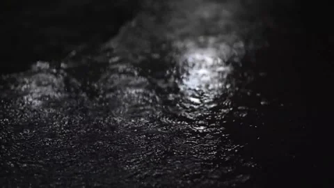Rain drops at night Stock Footage 318032544