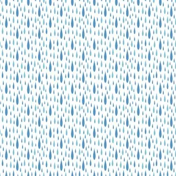 Rain drops pattern vector seamless Stock Illustration