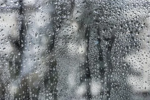 Rain drops pattern on window Foto stock