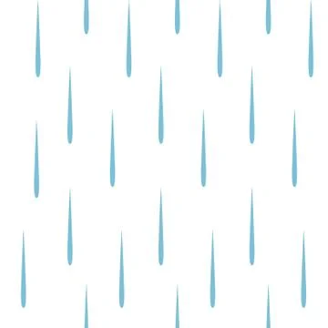 Rain drops seamless pattern vector Stock Illustration