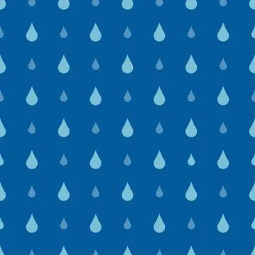 Rain drops seamless pattern vector Stock Illustration
