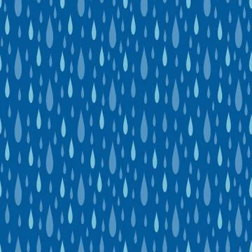 Rain drops seamless pattern vector Stock Illustration
