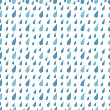 Rain drops seamless pattern vector 스톡 일러스트