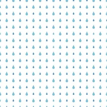 Rain drops seamless pattern vector Stock Illustration