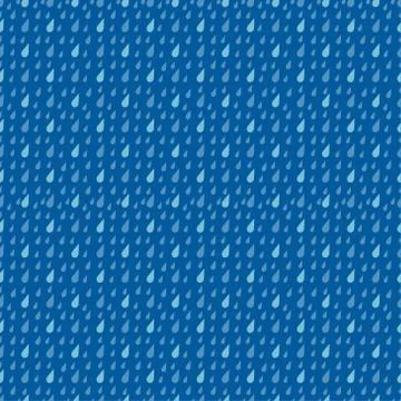 Rain drops seamless pattern vector Illustrazione stock
