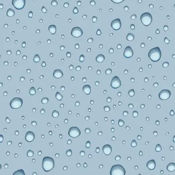 Rain drops. Seamless vector pattern Stock Illustration