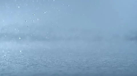 Rain drops, Slow Motion Stock Footage 10862628