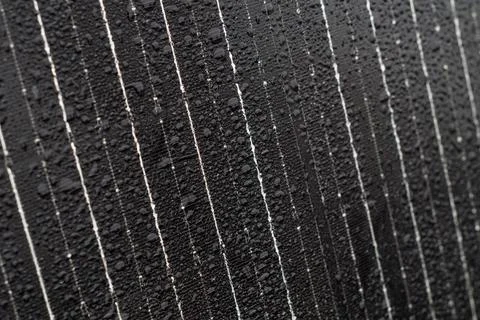 Rain Drops on Solar Panel Surface Foto stock