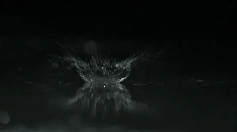 Rain drops splashing Vídeos de archivo 46666745