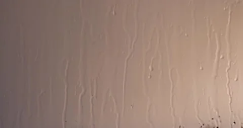 Rain drops texture on sunset Video stock 130482222