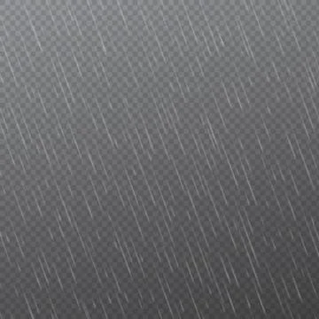 Rain drops on transparent background. Falling water drops. Nature rainfall. V Stock Illustration