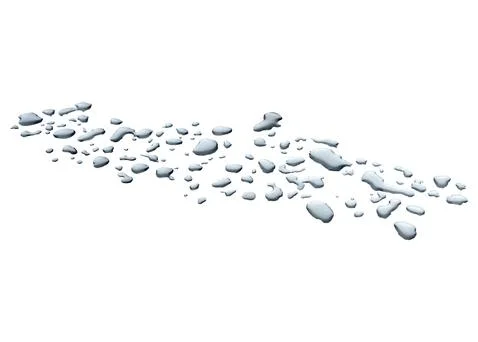 Rain drops on transparent background Stock Photos