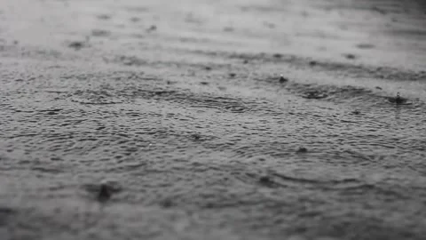 Rain drops On The Water Stock Footage 234784774
