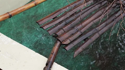 Rain Drops on Water Stock Footage 308008316