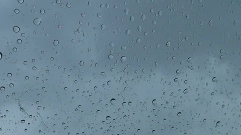 Rain drops on a window 01 스톡 동영상 75640344