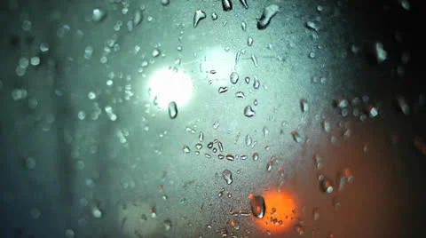 Rain Drops On A Window 2 Video stock 25846192