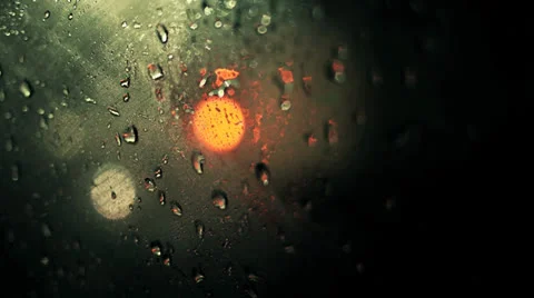 Rain Drops On A Window 3, Color Corrected Video stock 25846252