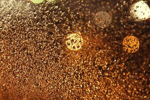 Rain drops on window close up abstract background Stock Photos