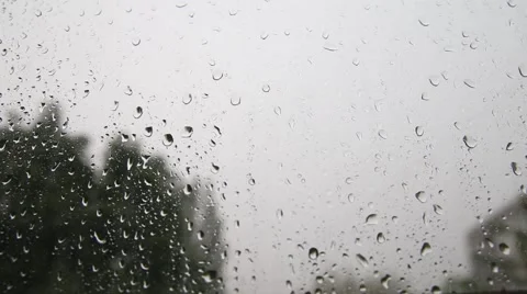 Rain drops on the window Stock Footage 51553082