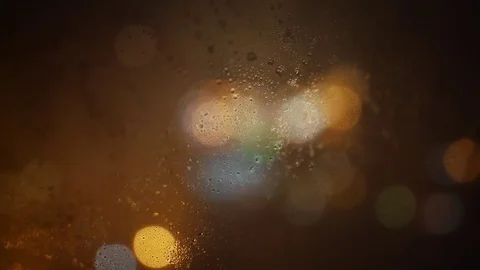 Rain drops on the window Stock Footage 82181558