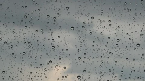 Rain drops on window Stock Footage 150822422