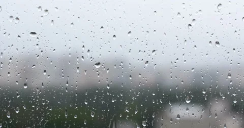 Rain drops on the window Stock Footage 151181951