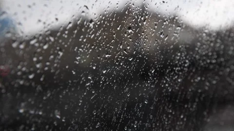 Rain drops on window Stock Footage 246761221