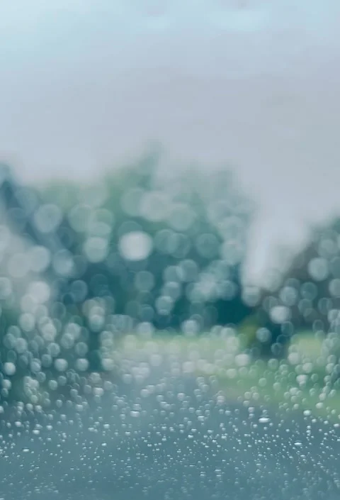 Rain drops on window Stock Footage 285450091