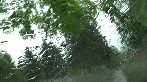 Rain Drops on Window Glass - 02 動画素材 52805994